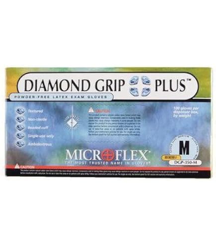 Amazon.com: Microflex Inc Dgp-350-S Diamond Grip Plus Pf Gloves